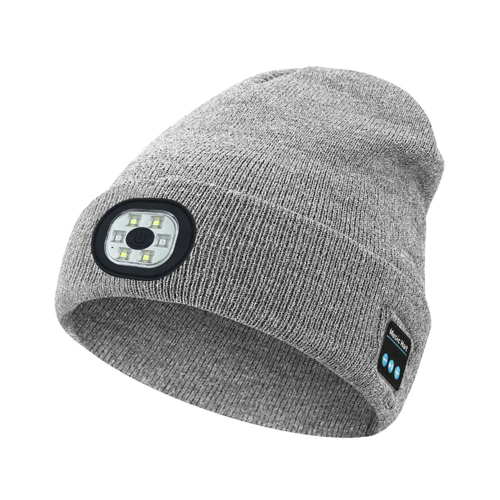 3-in-1 Function Bluetooth Beanie with Light